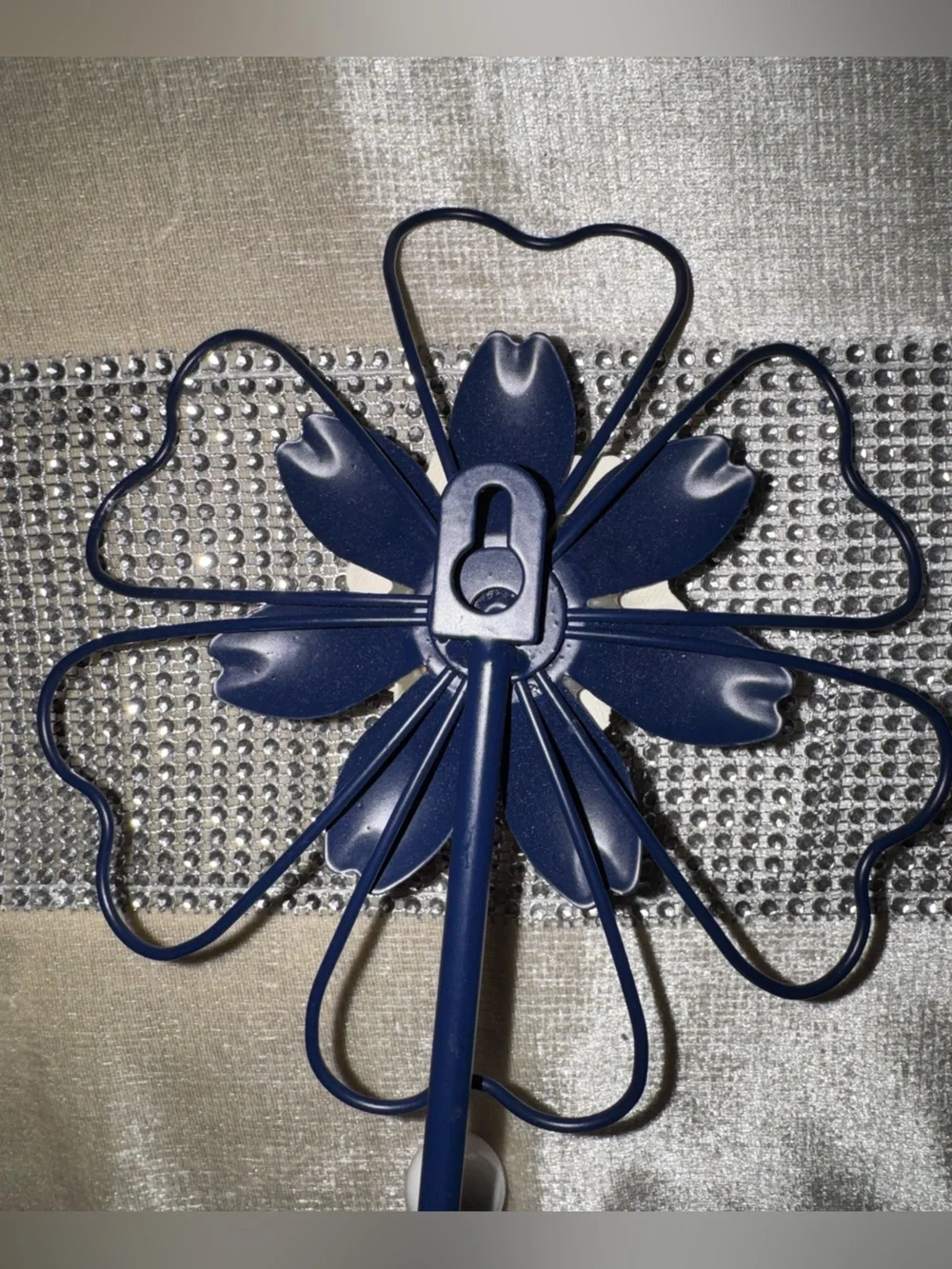 Like new, Hobby Lobby, navy blue floral wall hook